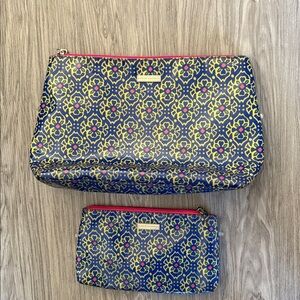 Steve Madden Stylish Blue and Pink Patterned Women's Bag Set